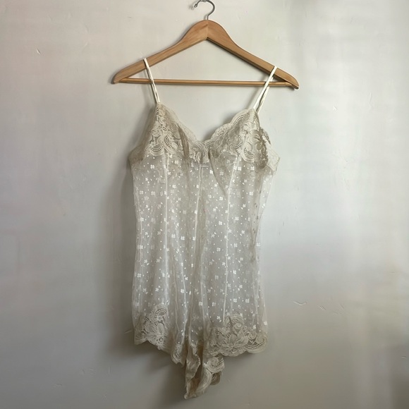 Vintage Other - •| vintage lace romper